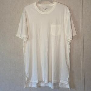 Five Four Mens Round Neck Short Sleeve T Shirt Color White Size Medium
